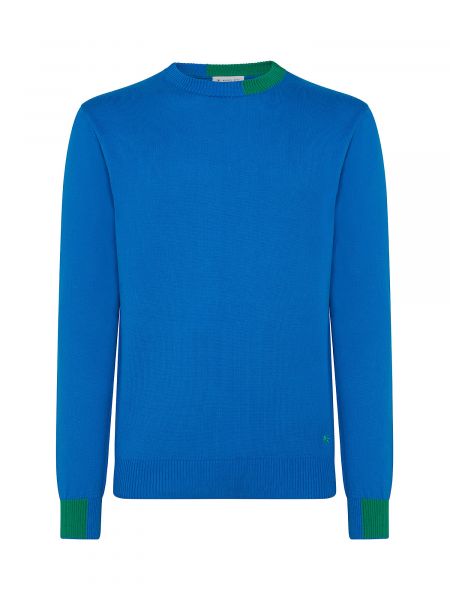 Хлопковый свитер Manuel Ritz синий