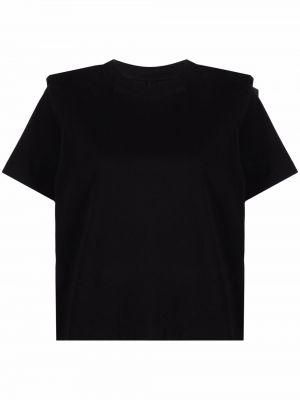 Pliszírozott póló Isabel Marant fekete