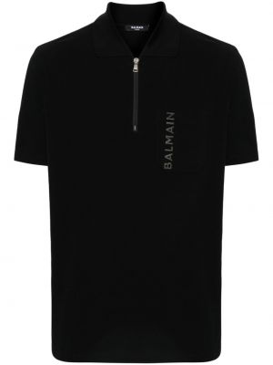 Поло тениска Balmain черно