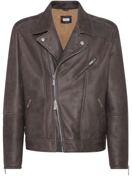 Veste de moto Brunello Cucinelli noir