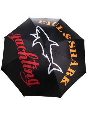 Deštník s potiskem Paul & Shark černý