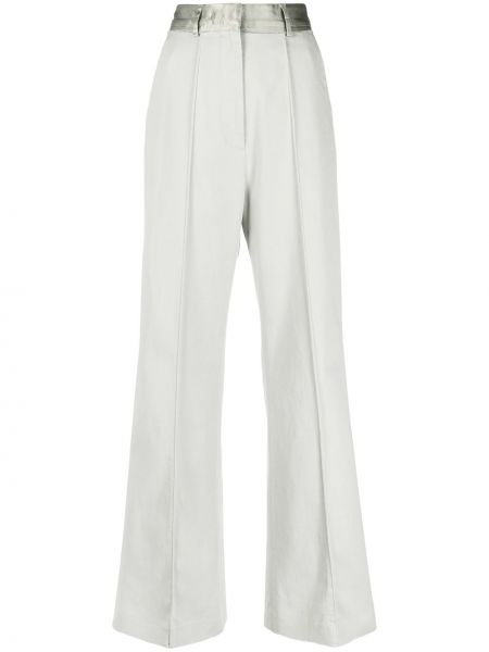 Pantalones de cintura alta bootcut Mm6 Maison Margiela gris
