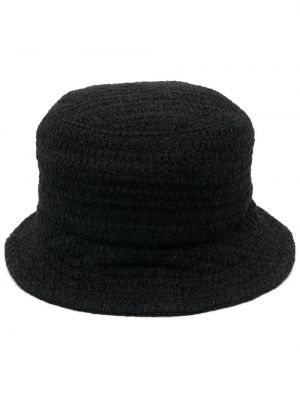 Kepurė iš tiulio tvido Thom Browne juoda