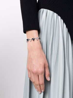 Bracelet à imprimé en cristal Swarovski noir