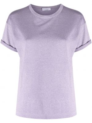 T-shirt Brunello Cucinelli lila