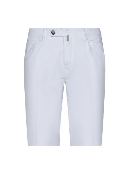 Pantalones slim fit Incotex blanco