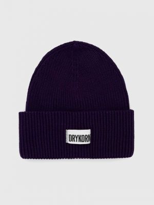 Вовняна шапка Drykorn фіолетова