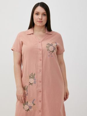 Платье-рубашка Just Beauty розовое