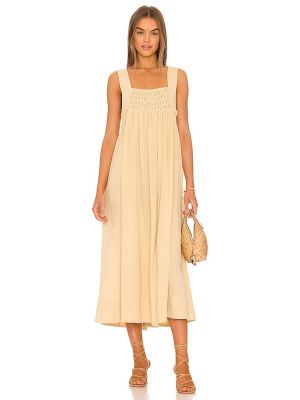 Midikleid Free People beige