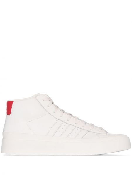 Baskets en cuir Adidas Pro model blanc