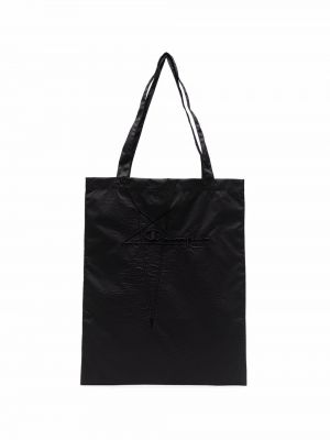 Brodert shoppingbag Rick Owens X Champion svart