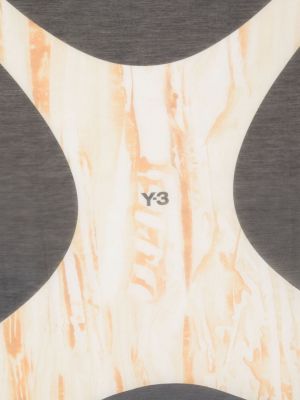 Abstraktas šalle ar apdruku Y-3 melns