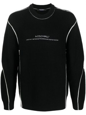 Siuvinėtas megztinis A-cold-wall* juoda
