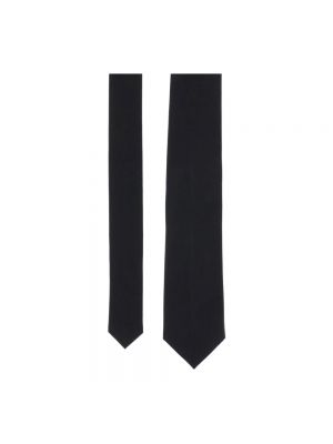 Krawat bawełniany Salvatore Ferragamo czarny