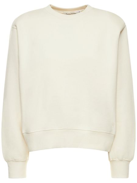 Jersey bomull sweatshirt The Frankie Shop hvit