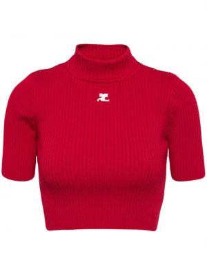 Пуловер Courreges червено