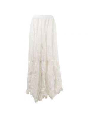 Długa spódnica Nina Ricci biała