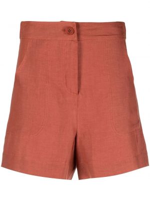 Shorts med hög midja Eres brun