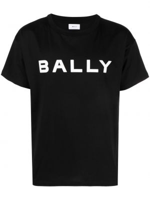 T-shirt con stampa Bally nero