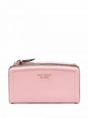 Lær lommebok Kate Spade rosa