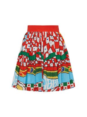 Bavlněné mini sukně s potiskem Dolce & Gabbana