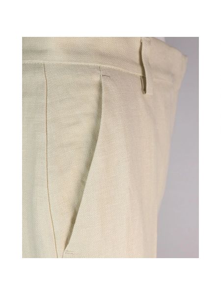 Pantalones de lino Max Mara beige
