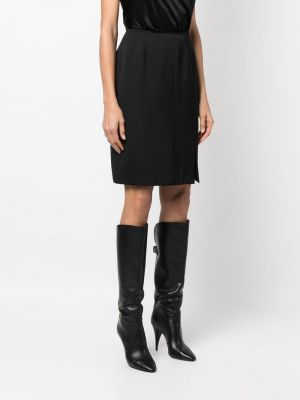 Mini sukně Yves Saint Laurent Pre-owned černé