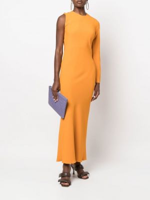 Dlouhé šaty Erika Cavallini oranžové