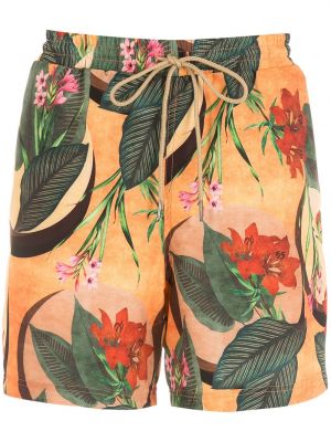 Pantaloni scurți cu imagine cu imprimeu tropical Lygia & Nanny