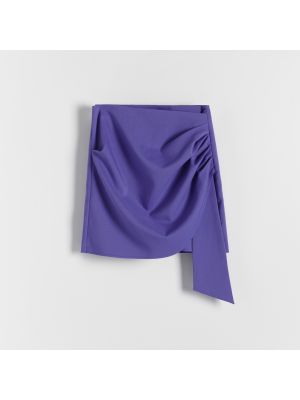 Reserved - Fustă mini cu fronseuri -  - violet
