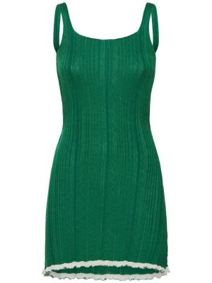 Sukienka mini z wiskozy Gimaguas zielona