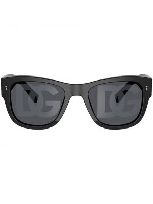 Okulary przeciwsłoneczne z nadrukiem Dolce & Gabbana Eyewear czarne