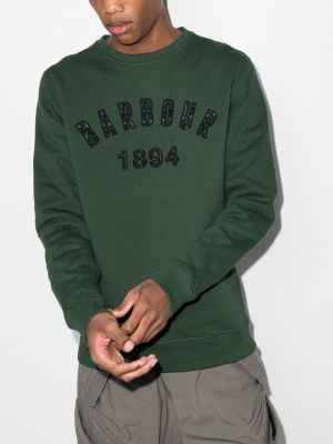 Sweatshirt mit rundem ausschnitt Barbour grün