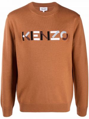Jersey con estampado de tela jersey Kenzo marrón