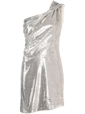 Mini obleka Givenchy srebrna