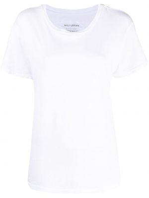 Βαμβακερή μπλούζα Nili Lotan λευκό