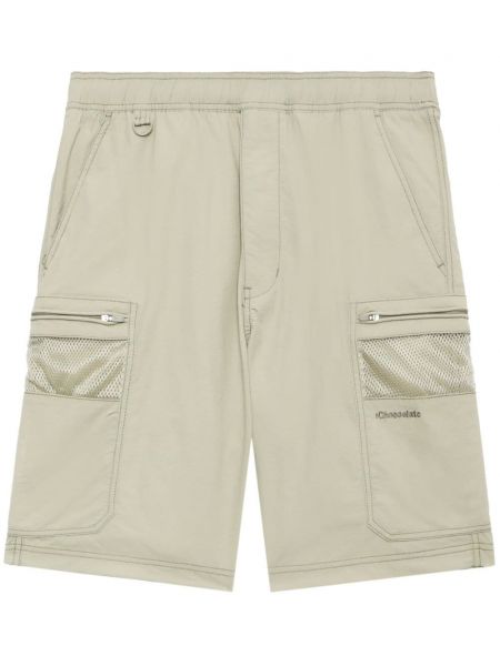 Shorts brodeés Chocoolate beige