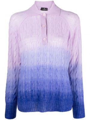 Fialový vlněný svetr Etro