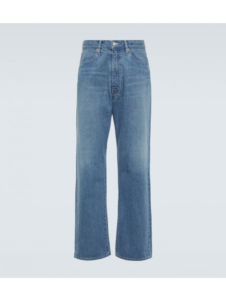 Straight leg jeans baggy Auralee blu