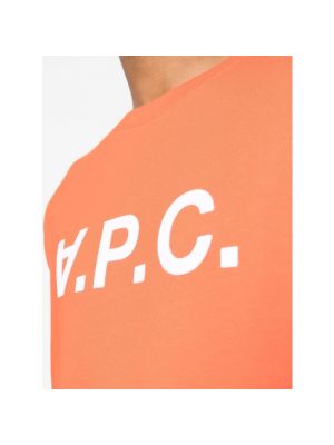 Bluza dresowa A.p.c. pomarańczowa