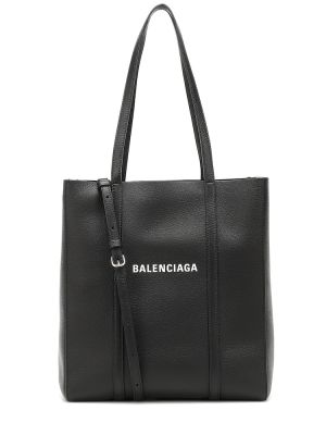 Deri çanta Balenciaga siyah