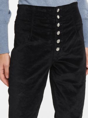 Skinny džíny s vysokým pasem Veronica Beard černé