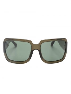 Oversize слънчеви очила Linda Farrow зелено