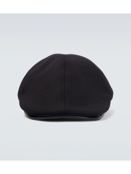 Кашмирена вълнена шапка без ток Giorgio Armani черно
