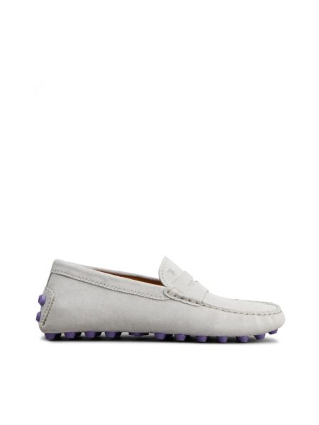 Loafers in pelle scamosciata Tod's bianco