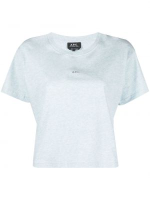 T-shirt con stampa A.p.c. blu