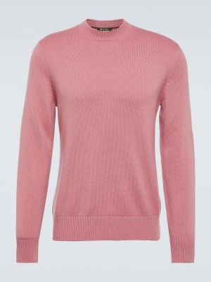 Sweter z kaszmiru Loro Piana różowy