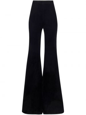 Zamatové nohavice Nina Ricci čierna