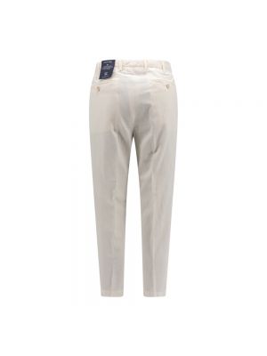 Pantalones chinos con cremallera Incotex blanco