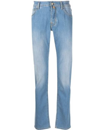 Smal skinny fit-jeans Jacob Cohën blå